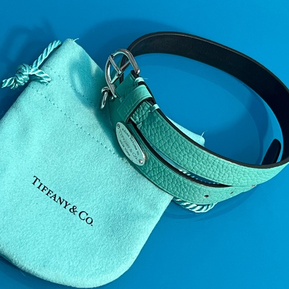 Tiffany leather bracelet single wrap green - Picture 1 of 14